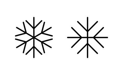 Snow icon vector. snowflake sign and symbol