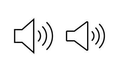 Speaker icon vector. volume sign and symbol. loudspeaker icon. sound symbol