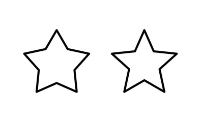 Star icon vector. rating sign and symbol. favourite star icon