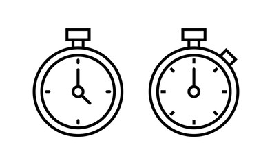 Stopwatch icon vector. Timer sign and symbol. Countdown icon. Period of time