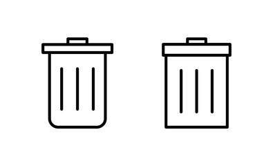 Trash icon vector. trash can icon. delete sign and symbol.