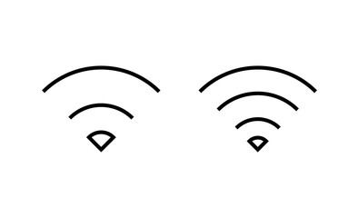 Wifi icon vector. signal sign and symbol. Wireless  icon