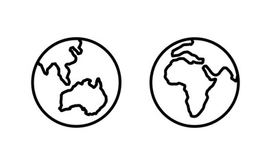 World map vector. Worldmap sign and symbol. Globe icon