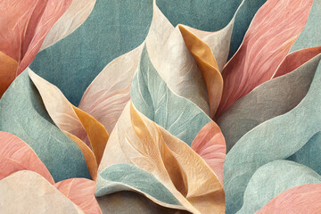 Abstract background from folded fabric with pastel tones