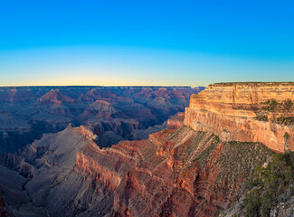 Fototapeta na wymiar scenic sunset view of the Grand Canyon , USA