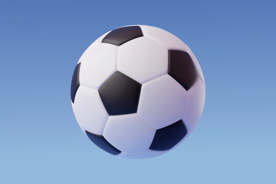 3d Vector soccer ball, Sport and Game competition concept.