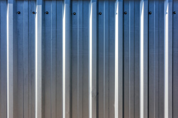industrial sheet metal profile texture with vertical lines for fence