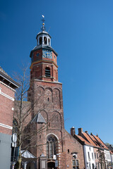 Fototapeta premium Streets and houses of small historical town Buren in Gelderland, Netherlands