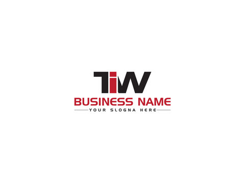 Letter TIW t i w Logo Icon Vector With Colorful Three Letter Design For Any Type Of Business