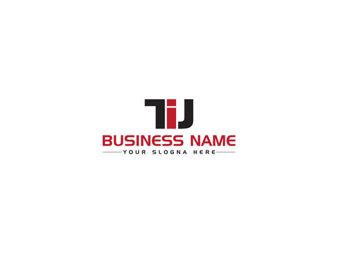 Letter TIJ t i j Logo Icon Vector With Colorful Three Letter Design For Any Type Of Business