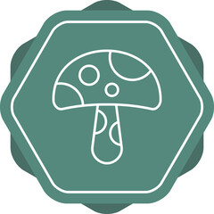 Naklejka premium Mushroom Icon