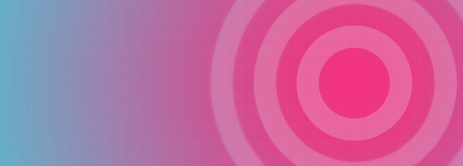 Abstract geometrical pink purple gradient digital web horizontal banner design template blank with place for text . Circle shapes.