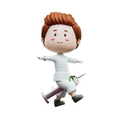 3d rendering of male medical doctor