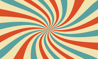 Retro circus background with rays or stripes in the center. Sunburst.