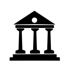 bank icon with simple design
