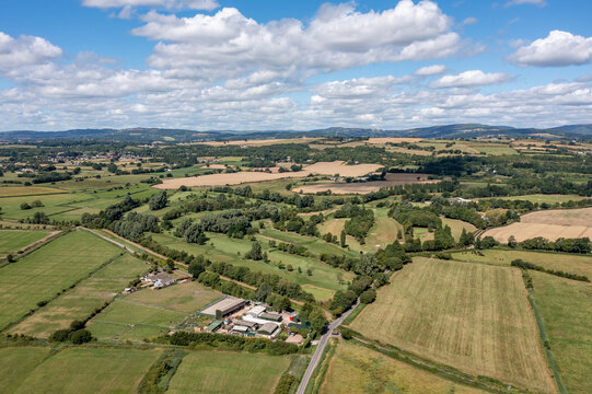 Aerial view of a Golf Course in Cardiff, South Wales
