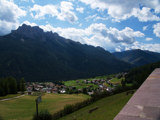 Fototapeta na wymiar Vigo di Fassa, in Val di Fassa, Trentino Alto Adige