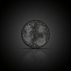 Background with a disco ball