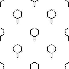 tree icon pattern. Seamless tree pattern on white background.