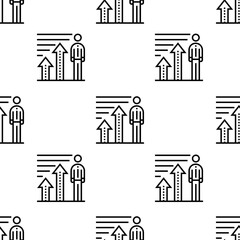 profits icon pattern. Seamless profits pattern on white background.