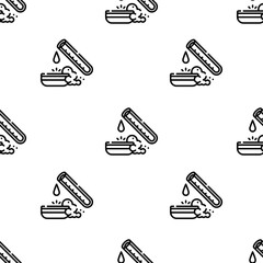 test tube icon pattern. Seamless test tube pattern on white background.