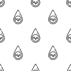 water icon pattern. Seamless water pattern on white background.