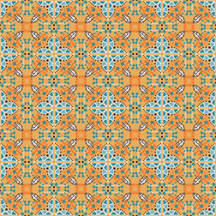 Seamless Background Retro Garden Nature Aboriginal Floral Damask Traditional Pattern Art