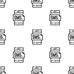 smartphone icon pattern. Seamless smartphone pattern on white background.