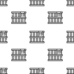 box icon pattern. Seamless box pattern on white background.