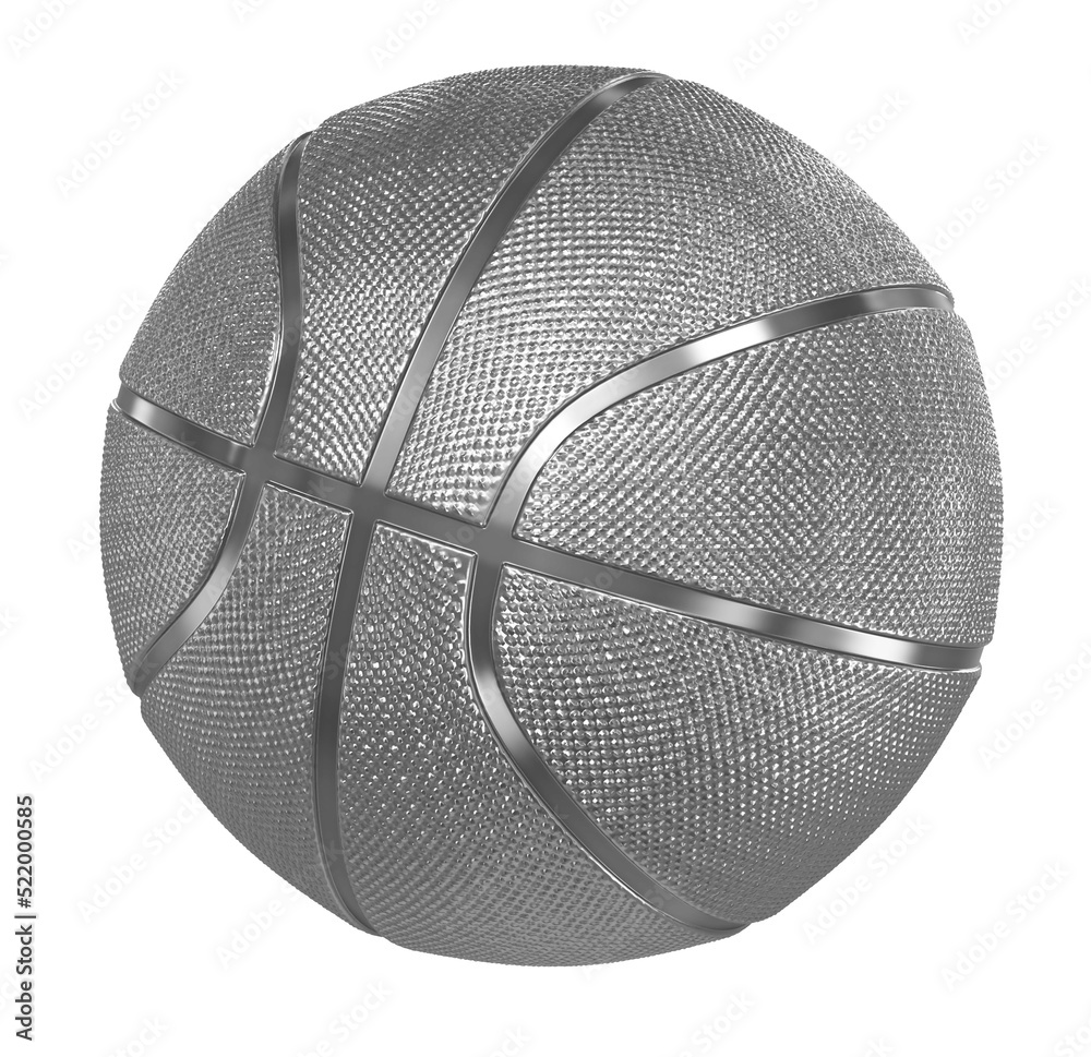 Wall mural basketball metal isolated