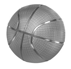 Basketball metal isolated