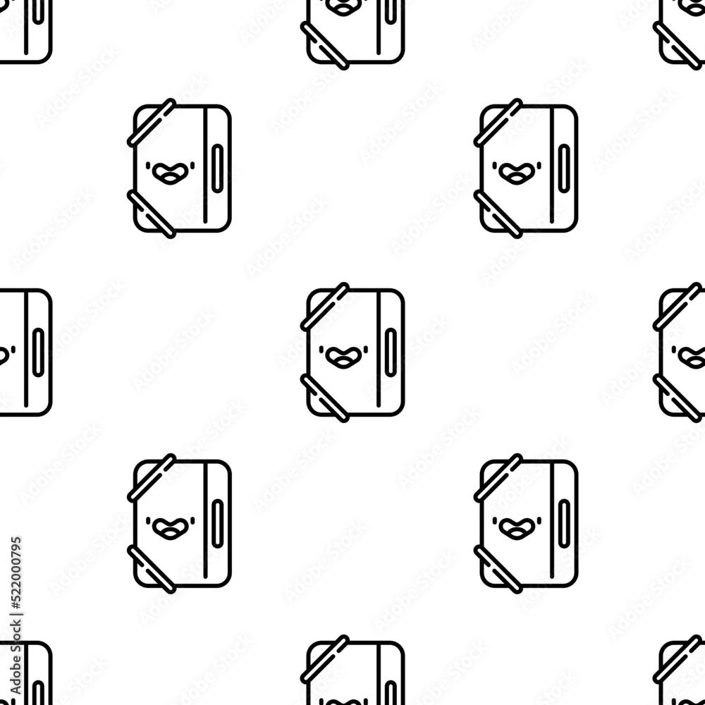 Poster folder icon pattern. seamless folder pattern on white background.