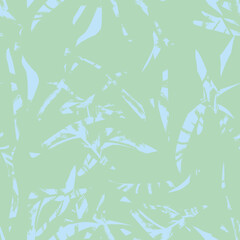 Brushstroke Tropical Leaf Seamless Pattern Design