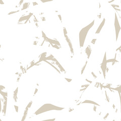 Brushstroke Tropical Leaf Seamless Pattern Design