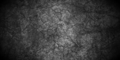 Dark Black stone concrete grunge texture background anthracite panorama. Panorama dark grey black slate background or texture.	