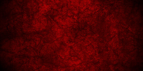 Red wall backdrop background with red faded border and old vintage grunge texture, marbled red painted background illustration for Christmas or valentines day.	
