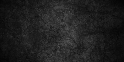 Obraz na płótnie Canvas Dark Black stone concrete grunge texture background anthracite panorama. Panorama dark grey black slate background or texture. 