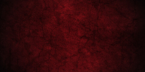 Red wall backdrop background with red faded border and old vintage grunge texture, marbled red wall painted background illustration for Christmas or valentines day.	
