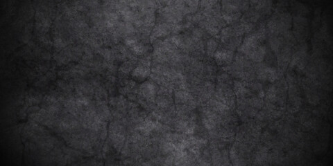 Dark Black stone concrete grunge texture background anthracite panorama. Panorama dark grey black slate background or texture.	
