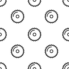 saw icon pattern. Seamless saw pattern on white background.