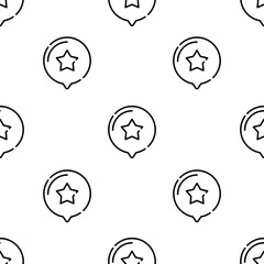 star icon pattern. Seamless star pattern on white background.
