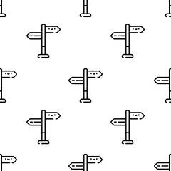 directions icon pattern. Seamless directions pattern on white background.