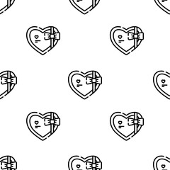 gift icon pattern. Seamless gift pattern on white background.