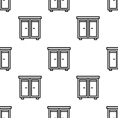 drawer icon pattern. Seamless drawer pattern on white background.
