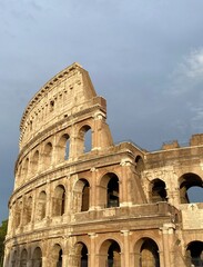 Kolosseum Rom Italien, Kirche, Geschichte, Amphitheater, Religion, Architektur, Kunst, Bauwerk, Alt, Monument, Kunst, Kirche, Bildhauerei, Bewölkter Himmel, Garten, Park, Panorama, Römer