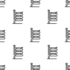 signs icon pattern. Seamless signs pattern on white background.