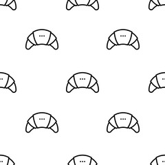 products icon pattern. Seamless products pattern on white background.