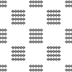 abacus icon pattern. Seamless abacus pattern on white background.