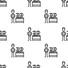 chicken incubator icon pattern. Seamless chicken incubator pattern on white background.