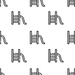 slide icon pattern. Seamless slide pattern on white background.